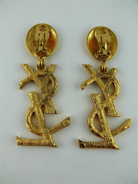 yves st laurent dangle earrings